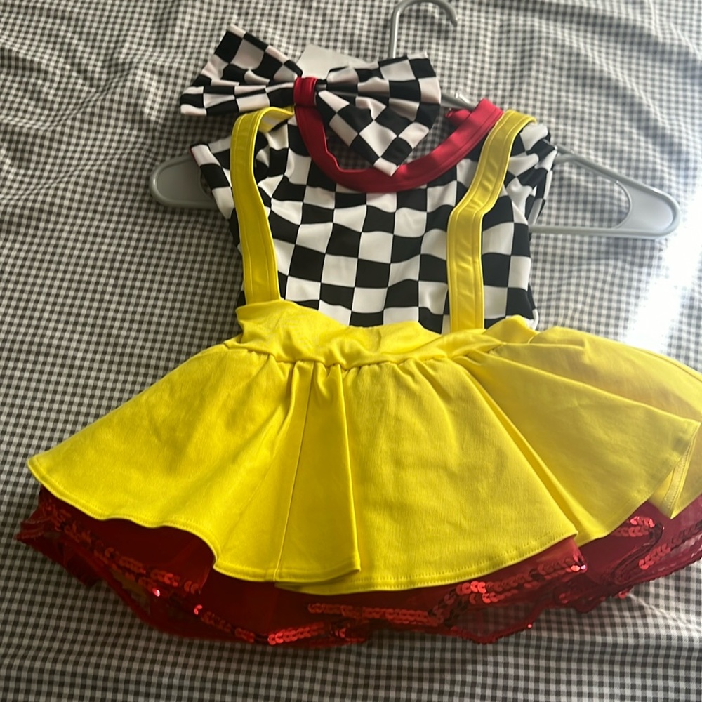 Race, car dance costume